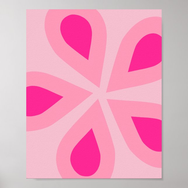 Pink Floral Poster (Front)