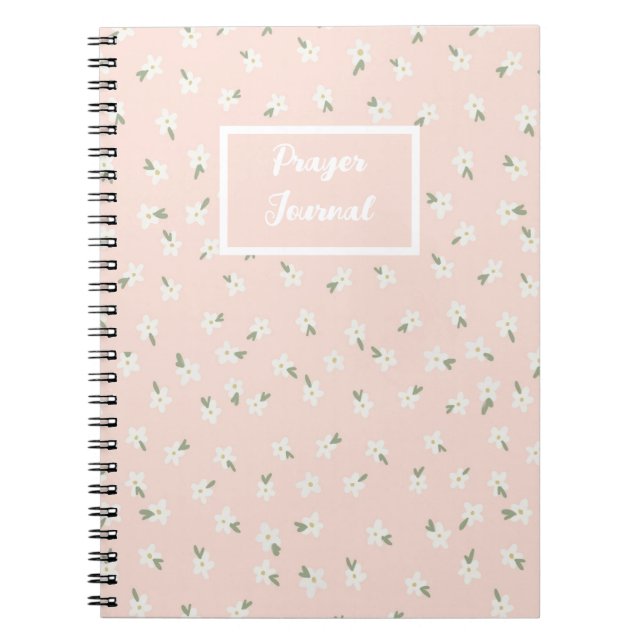 Pink floral prayer journal (Front)