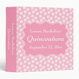 Pink Floral Quinceanera Binder