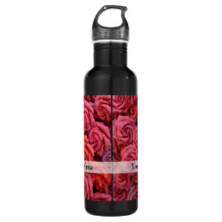 Pink floral roses 710 ml water bottle