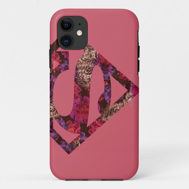 Pink Floral S-Shield Case-Mate iPhone Case (Back)