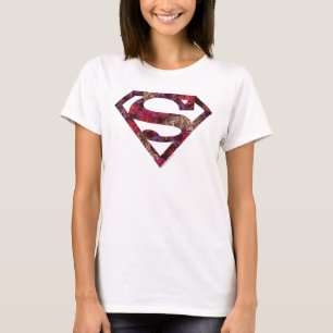 Pink Floral S-Shield T-Shirt