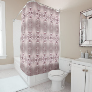 Pink Floral Shower Curtain
