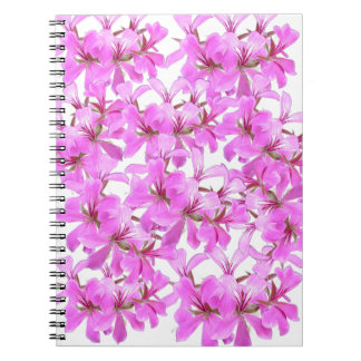 Pink Floral Spiral Photo Notebook
