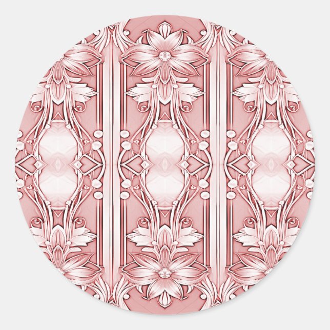 Pink Floral Sticker (Front)