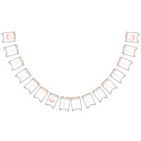 Pink Floral Swan Princess Happy Birthday Bunting 