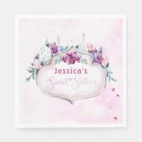 Pink Floral | Sweet 16
