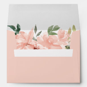 Pink Floral Tea Party Birthday Envelope