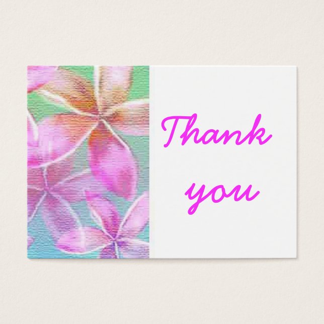 pink floral thank you (Front)