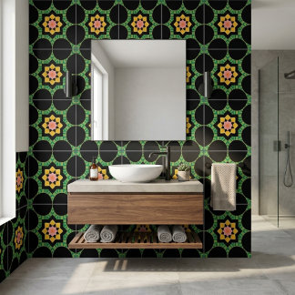 Pink Floral Tile