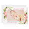 Pink Floral Watercolor Baby Girl Photo Birth