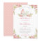 Pink Floral Watercolor Bridal Shower Tea Party