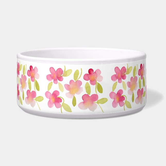 Pink Floral Watercolor Pattern (Front)