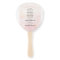 Pink Floral Wedding Program Hand Fan