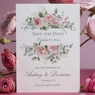 Pink Floral Wedding RSVP cards