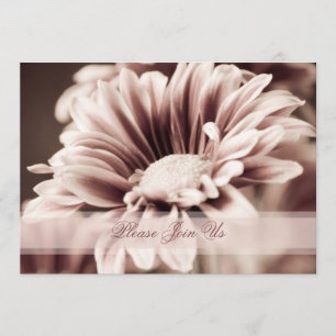 Pink Floral Wedding Vow Renewal Invitations