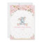 Pink Floral Whimsical Elephant Girl Baby Shower