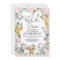 Pink Floral Wild One Jungle Safari Birthday Girl