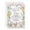 Pink Floral Wild One Jungle Safari Birthday Girl