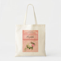 Pink floral with Diamond Tiara Princess Design