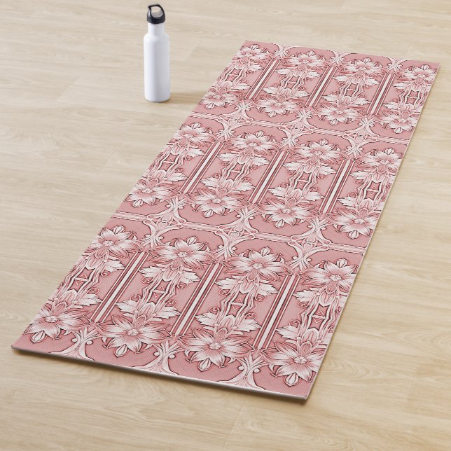 Pink Floral Yoga Mat (In Situ)