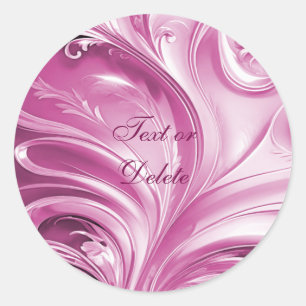 Pink Flourish Sticker