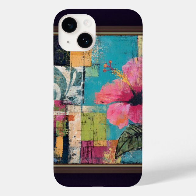 Pink Flower Abstract  Case-Mate iPhone Case (Back)