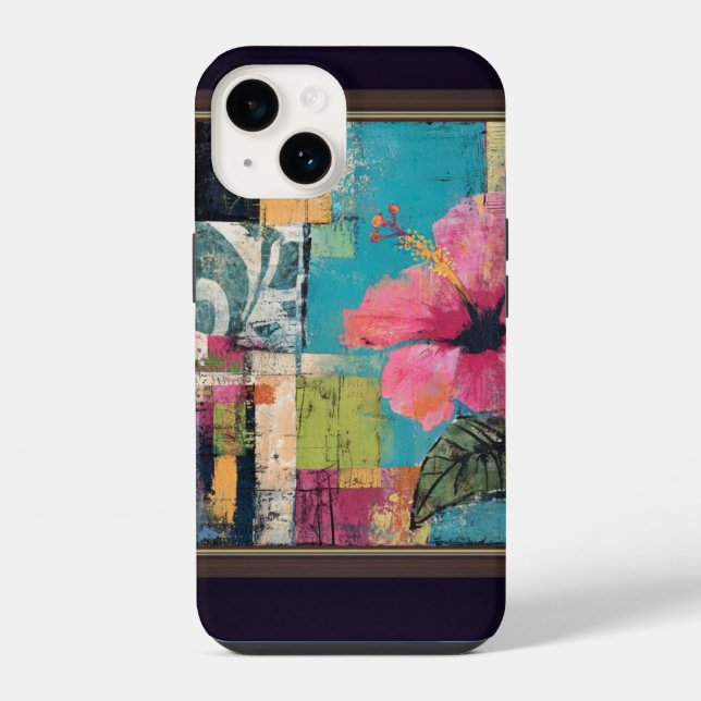 Pink Flower Abstract  iPhone Case (Back)