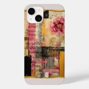 Pink Flower And Music Notes Case-Mate iPhone 14 Case