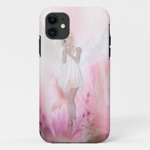 Pink Flower Angel iPhone 11 Case