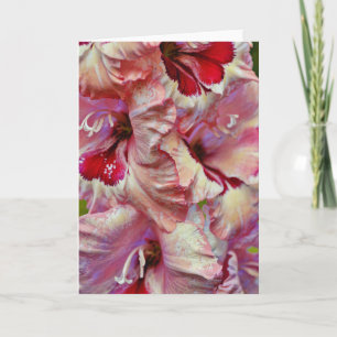 Pink Flower Art Note Card