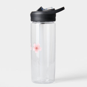 Pink Flower Art Water Bottle