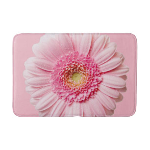 pink flower bathmat