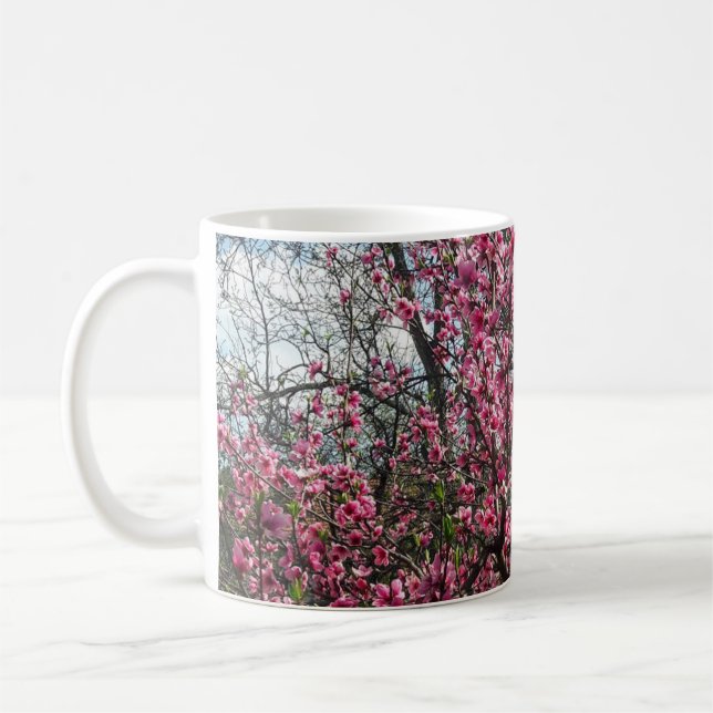 Pink Flower Blossoms Mug (Left)
