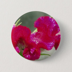 Pink Flower Button
