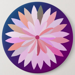 Pink flower Button Bottle Opener