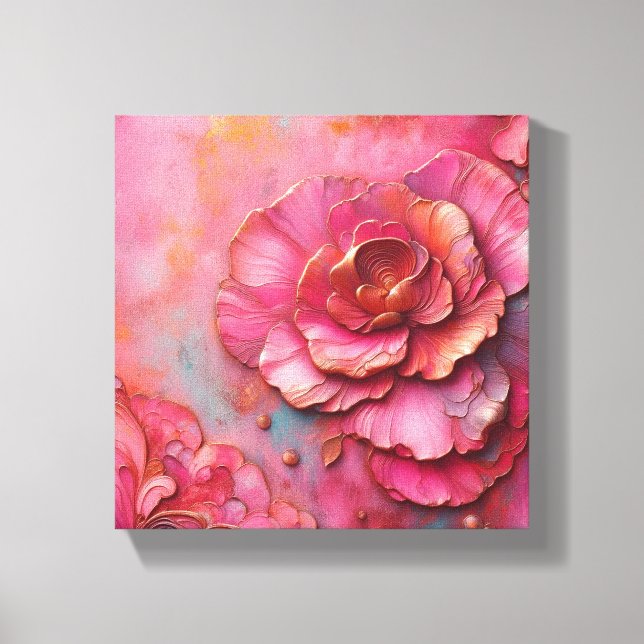 Pink flower canvas art! print (Front)