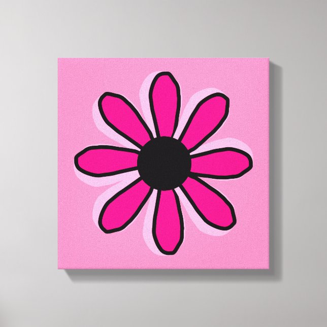 Pink Flower Canvas Print (Front)