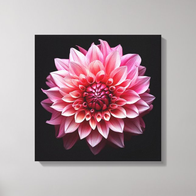 Pink Flower Canvas Print (Front)