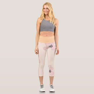 pink flower capri