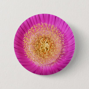 Pink Flower Centre Button