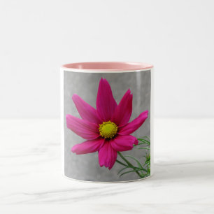 Pink Flower custom mug - choose style, colour