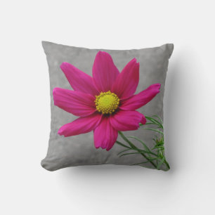 Pink Flower custom throw pillow
