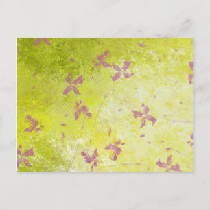 Pink Flower Fields Postcard
