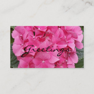Pink Flower Floral Photography Nature Business Card