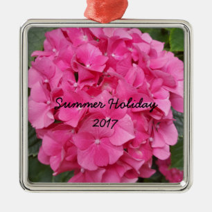 Pink Flower Floral Photography Nature Metal Ornament