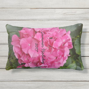 Pink Flower Floral Photography Nature Outdoor Pillow