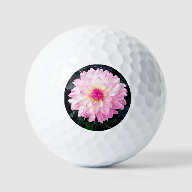 Pink flower golf balls (Front)
