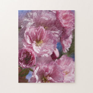 Pink Flower Japonais Chertree Blossom Puzzle