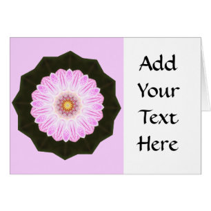 Pink Flower Kaleidoscope Abstract Art Graphic